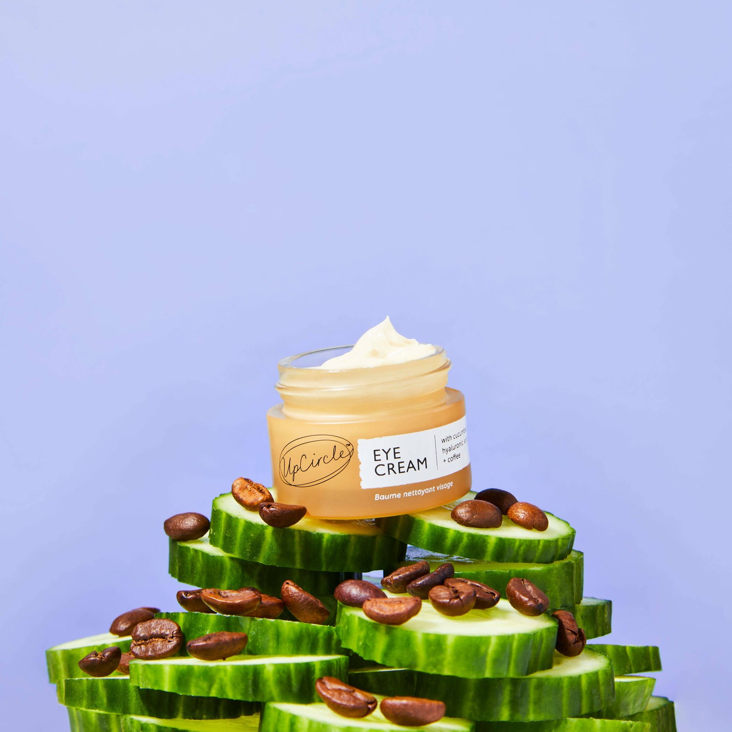 UpCircle Vegan Eye Cream with Cucumber, Hyaluronic Acid + Coffee 15ml