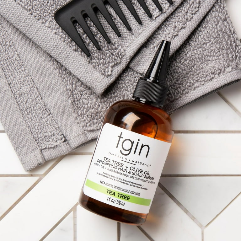 Tgin Tea Tree + Olive Oil Detoxifying Hair And Body Serum 4oz