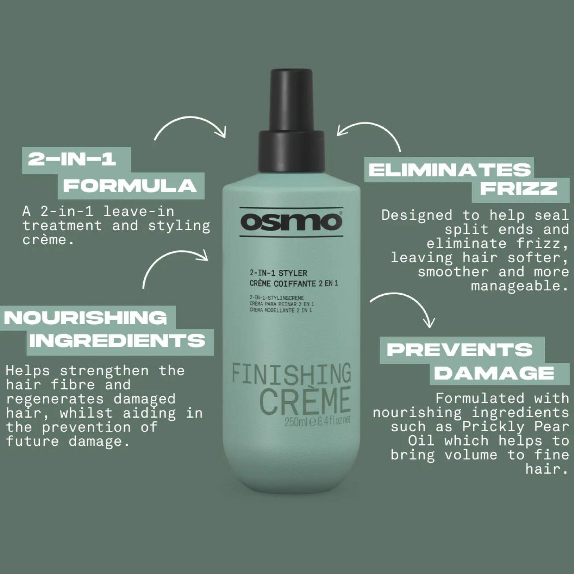 Osmo Finishing Crème Styling Cream 250ml