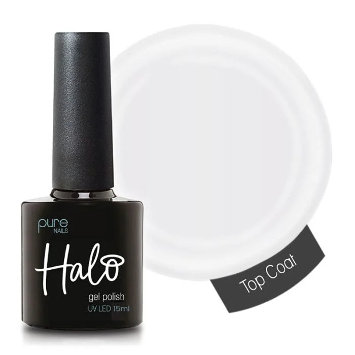 Halo Gel Polish Top Coat 15ml (No Wipe)