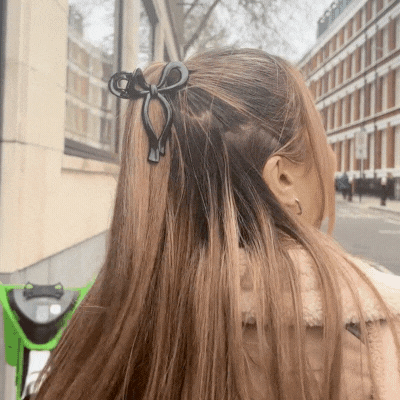 Coconut Lane Cute Bow Claw Clip - Black