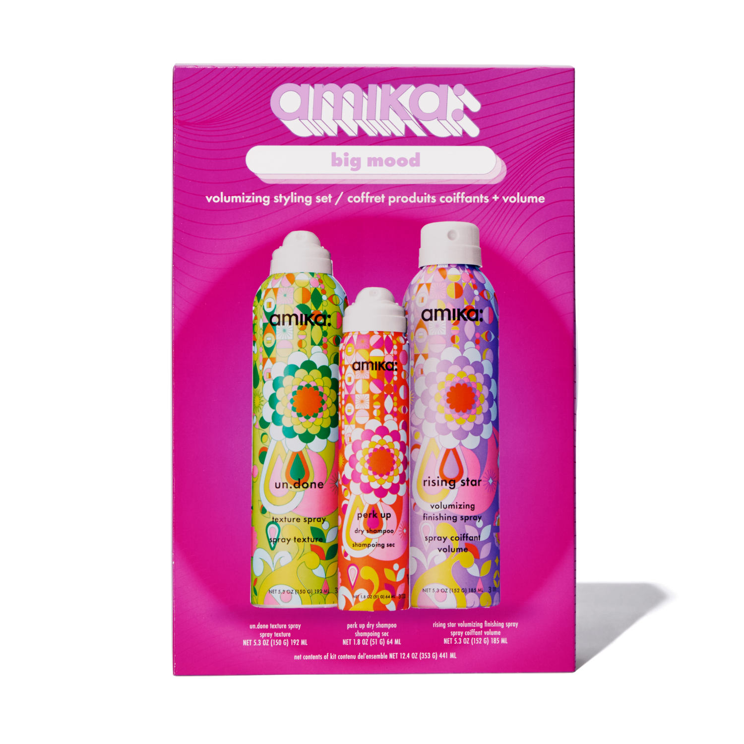 Amika Big Mood Volumizing Styling Set - 3pc