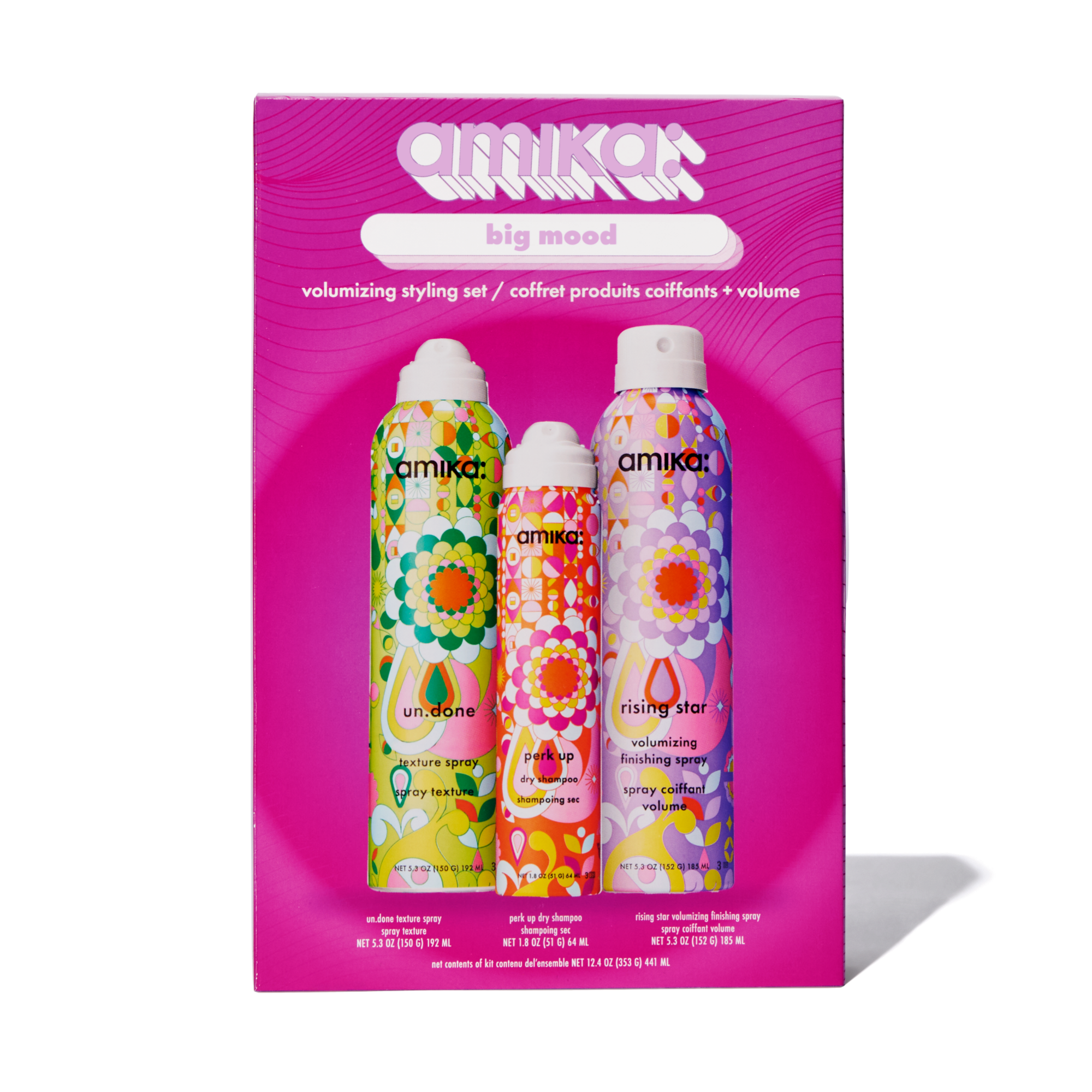 Amika Big Mood Volumizing Styling Set - 3pc