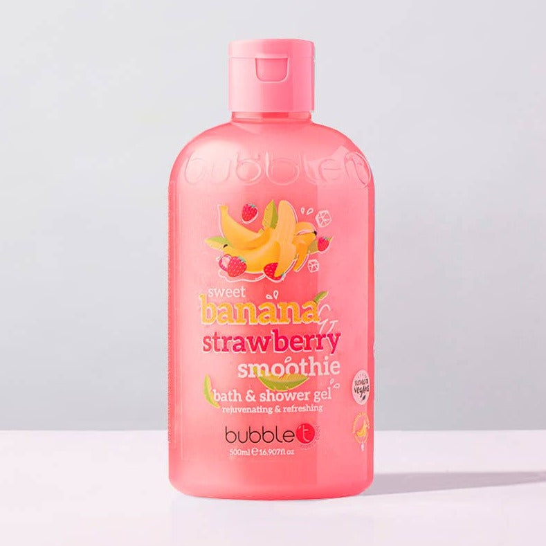 Bubble T Banana & Strawberry Smoothie Body Wash (500ml)