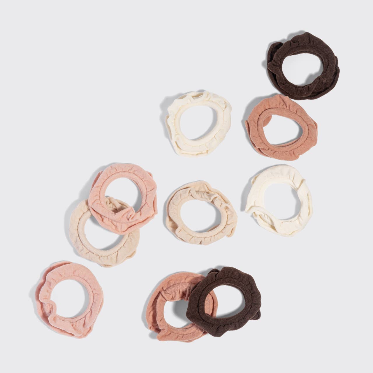 Kitsch Petal Hair Elastics 10pc Set - Blush