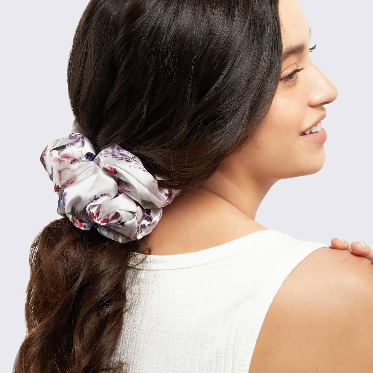 Kitsch x Bridgerton Satin Pillow Scrunchies 2pc - Floral