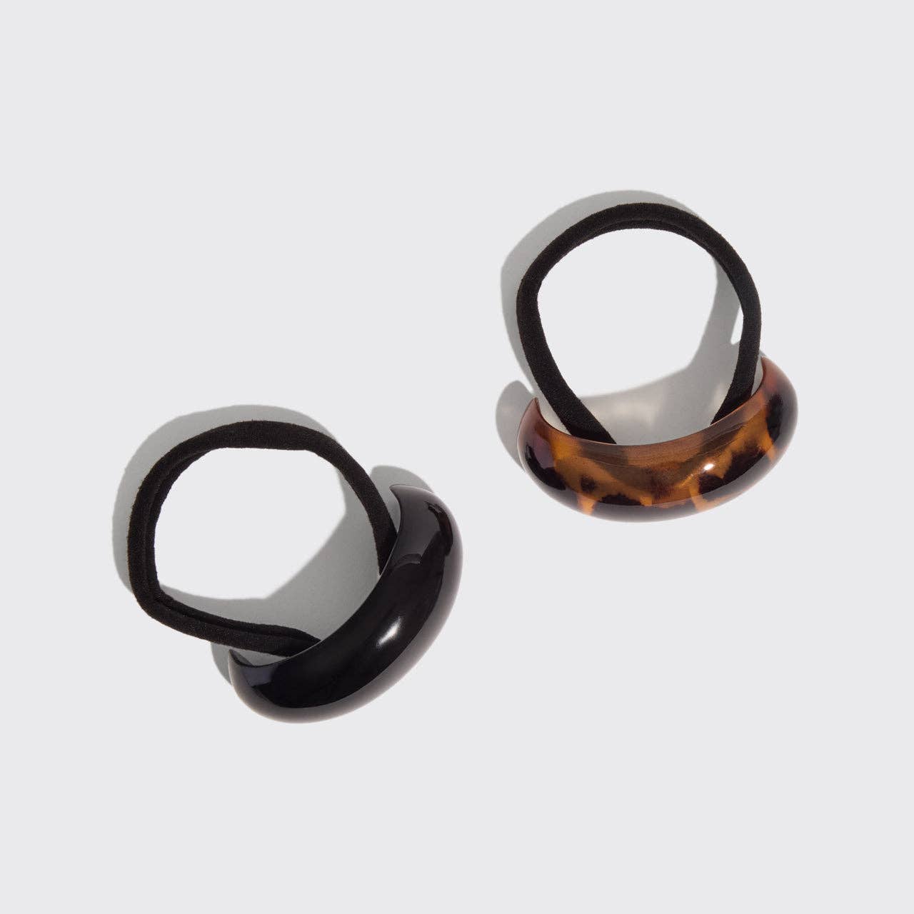 Kitsch Black & Tort Cloud Cuffs 2pc - Medium