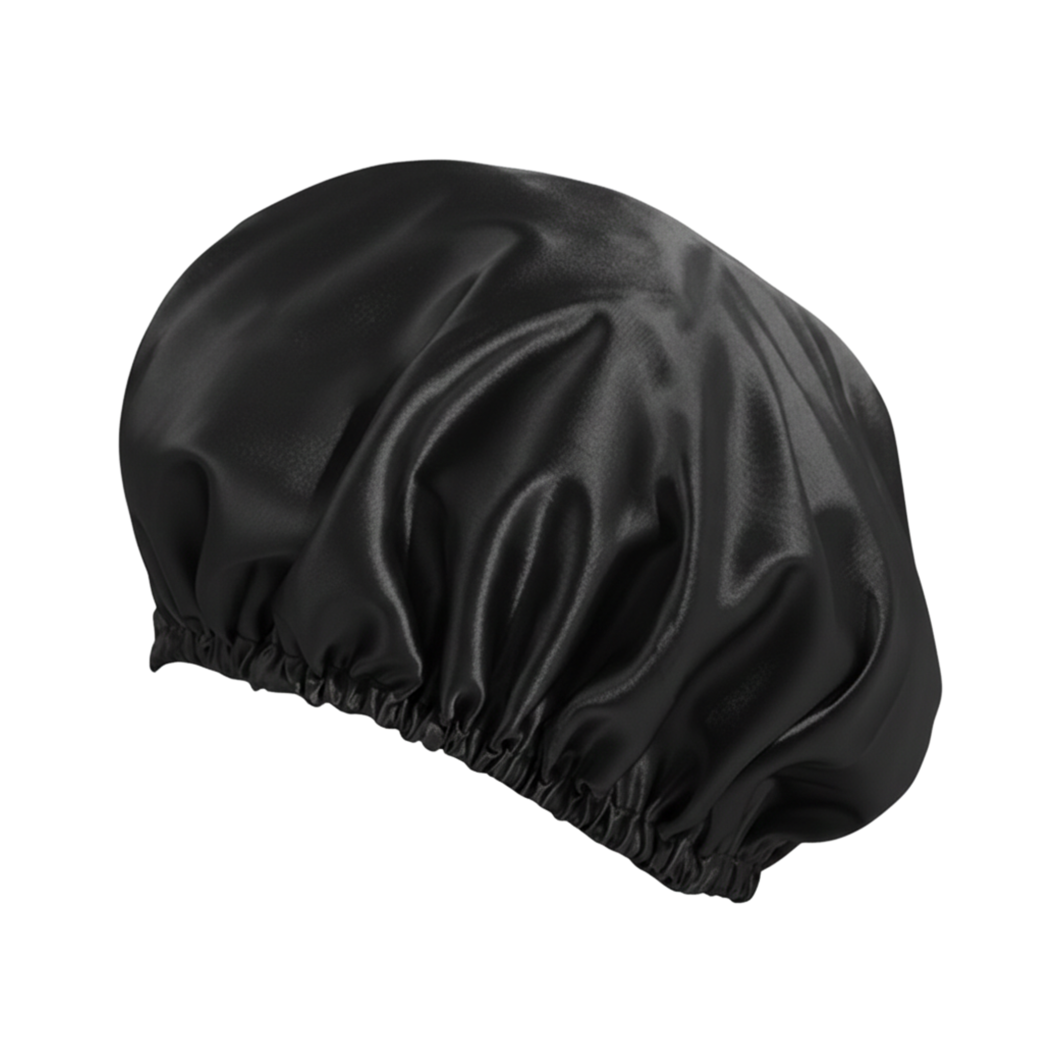 O So Curly Reversible Satin Bonnet - Black