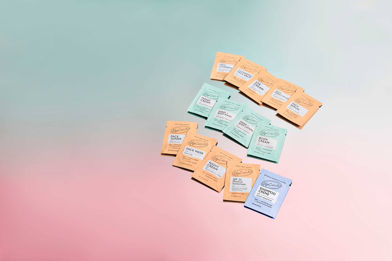 UpCircle The Pamper Kit Trial Sample Pack - 14 Piece