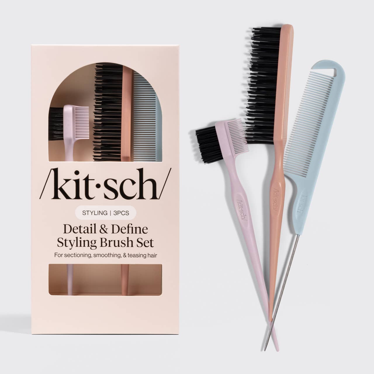 Kitsch Detail & Define Styling Brush Set - 3pc