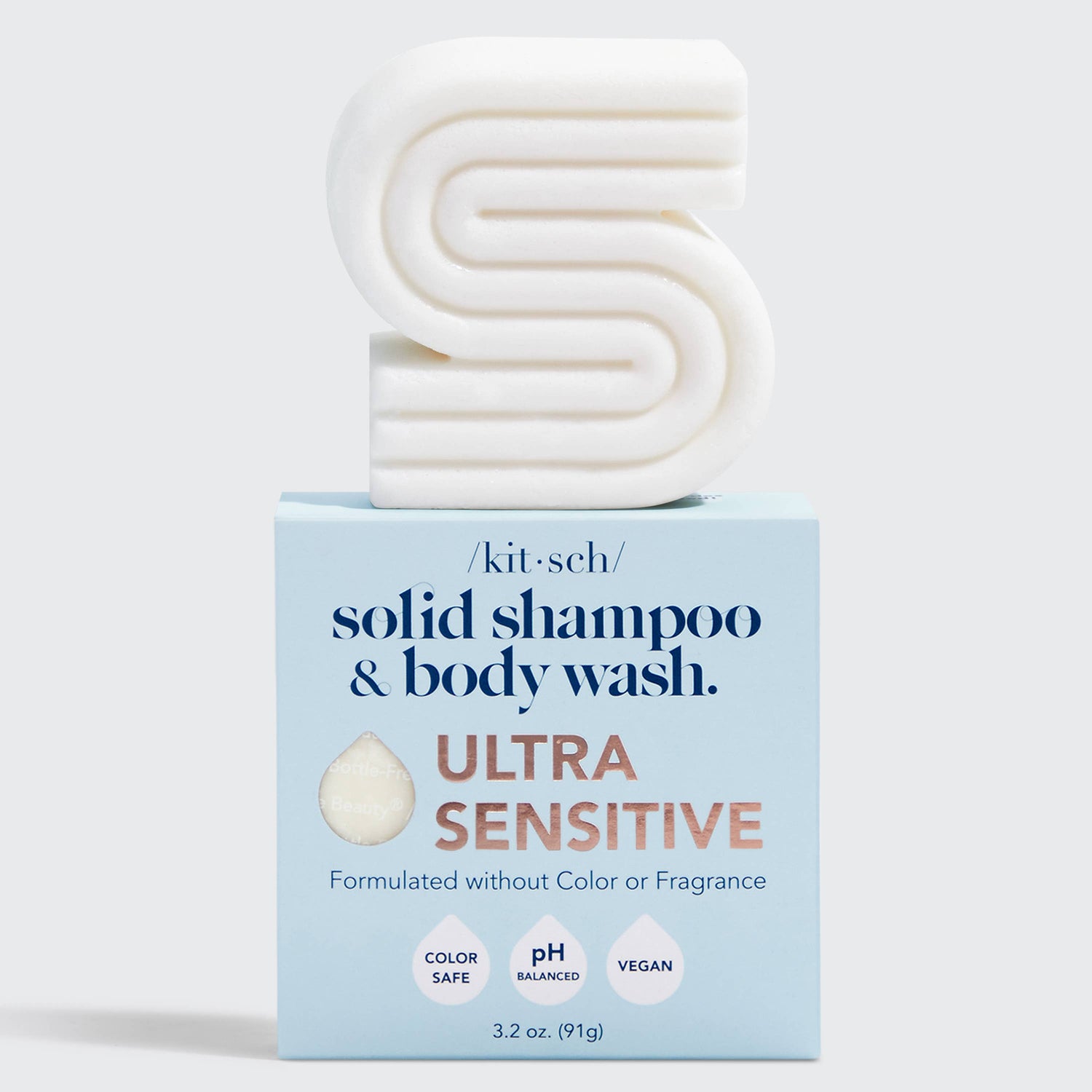 Kitsch Ultra Sensitive Shampoo & Body Wash Bar Fragrance-Free