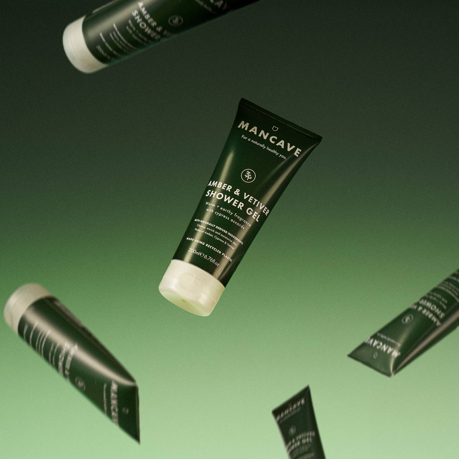 ManCave Amber & Vetiver Shower Gel + Fragrance Set - 2pc
