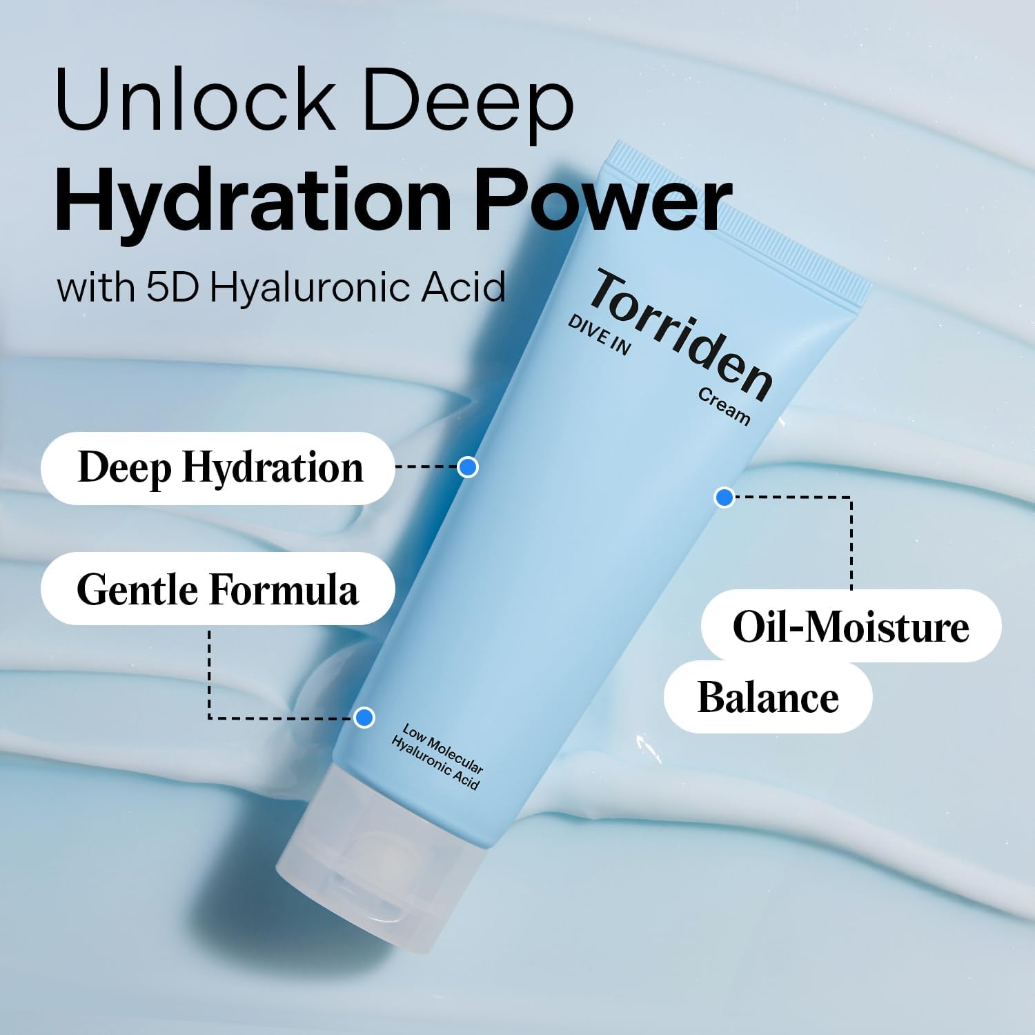 Torriden DIVE-IN Low Molecular Hyaluronic Acid Cream 80ml