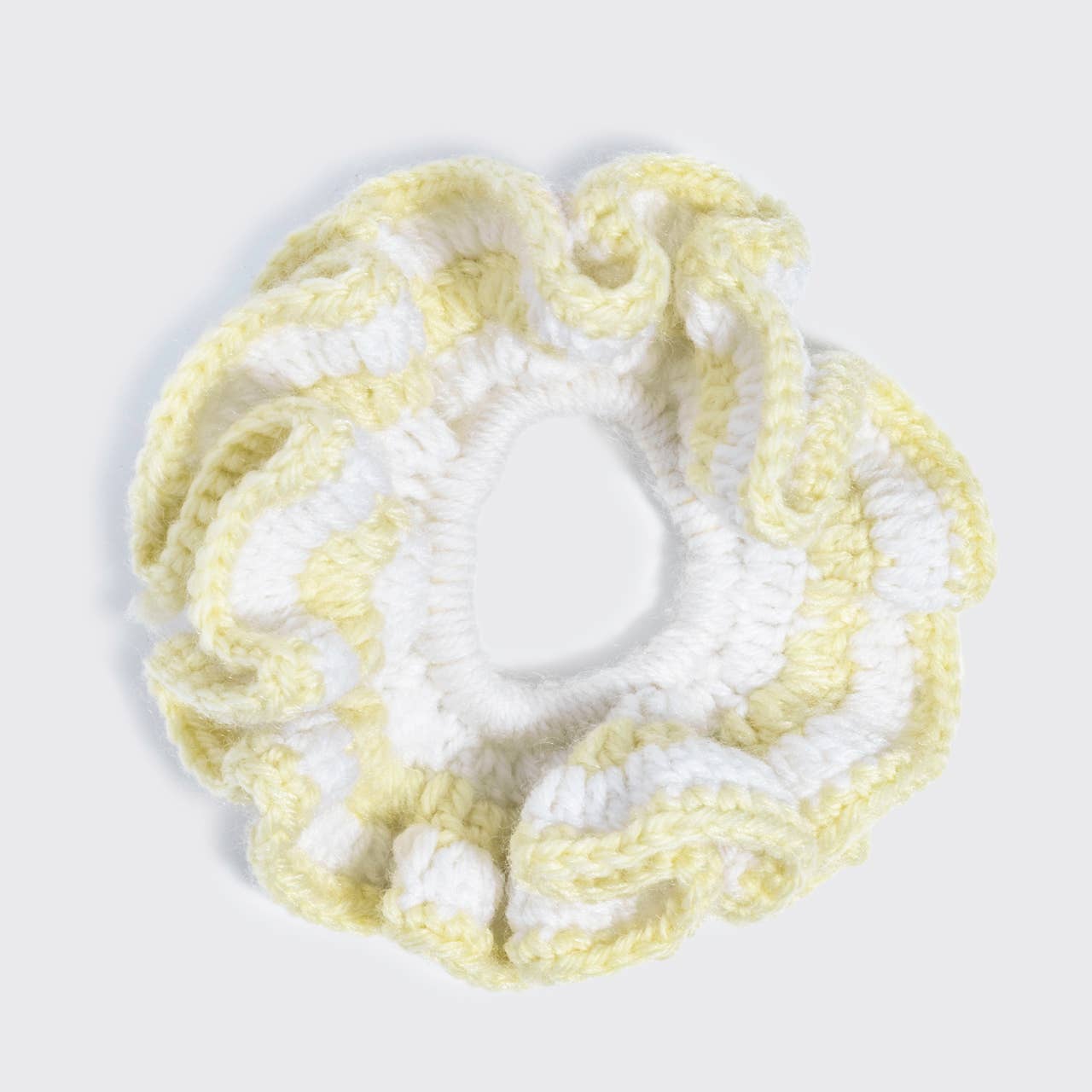 Kitsch Crochet Scrunchie - Butter Yellow