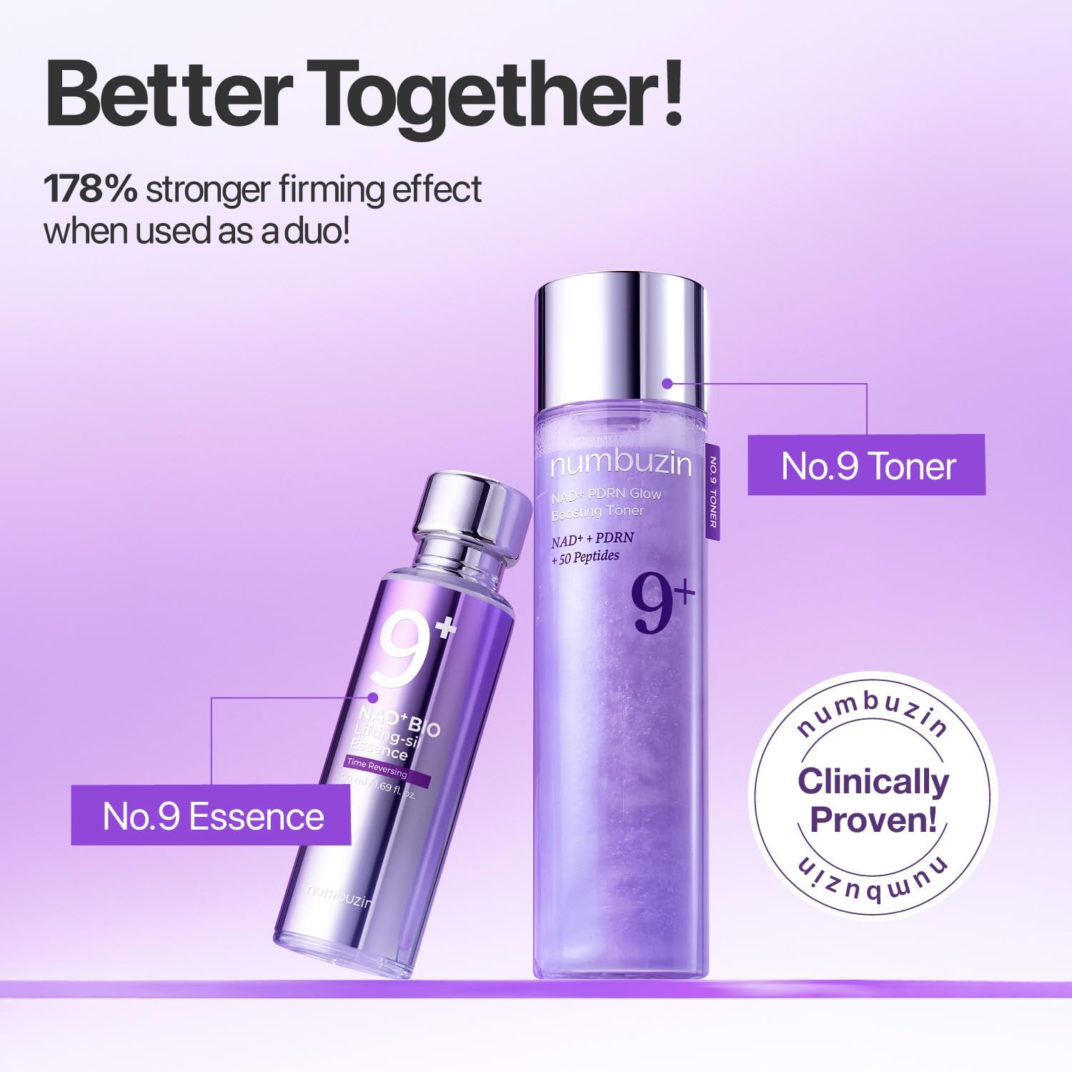 Numbuzin No.9+ NAD+ PDRN Glow Boosting Toner 150ml
