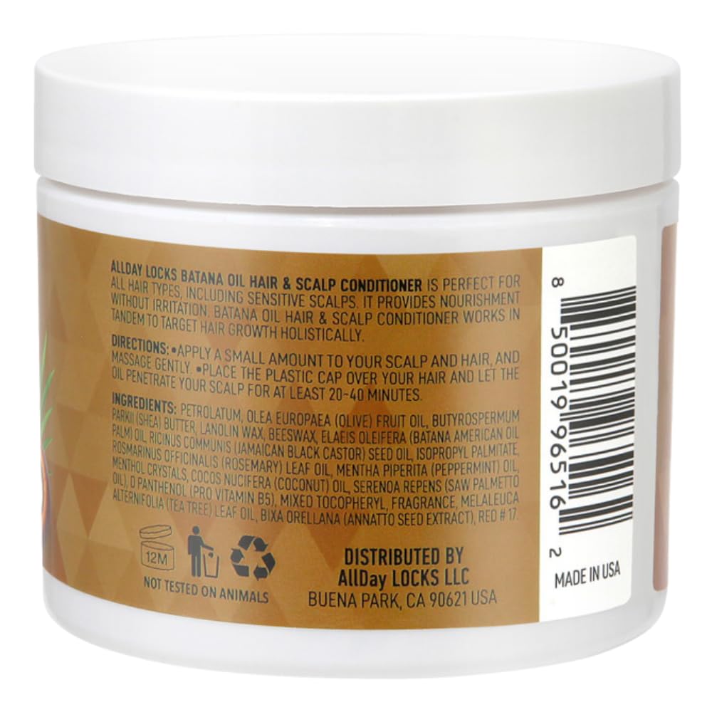 AllDay Locks Batana Growth Care Oil Hair & Scalp Conditioner 4oz