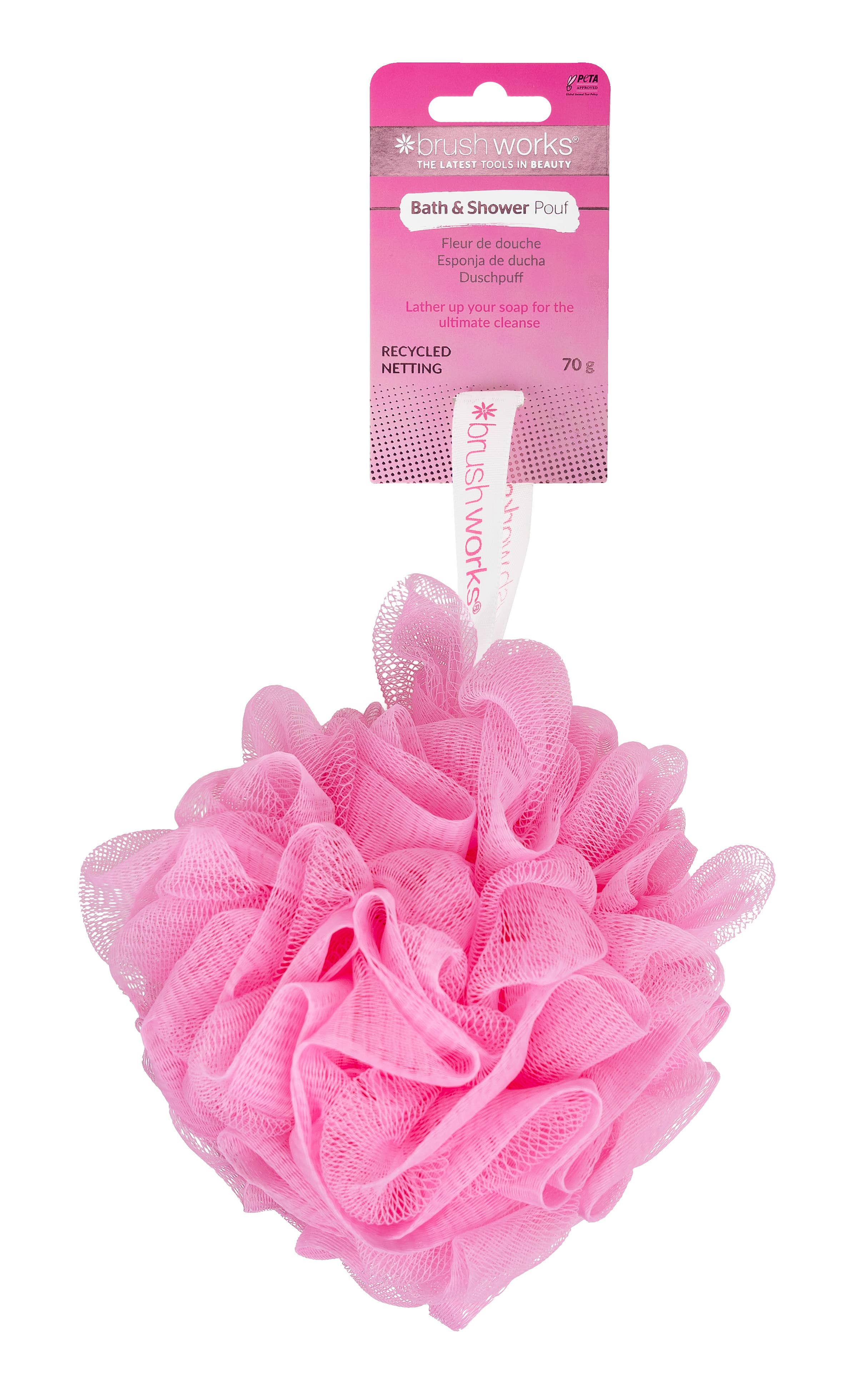 Brushworks Bath & Shower Pouf