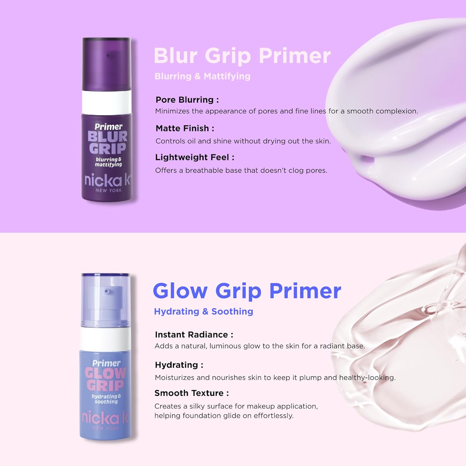 Nicka K Glow & Blur Grip Primer
