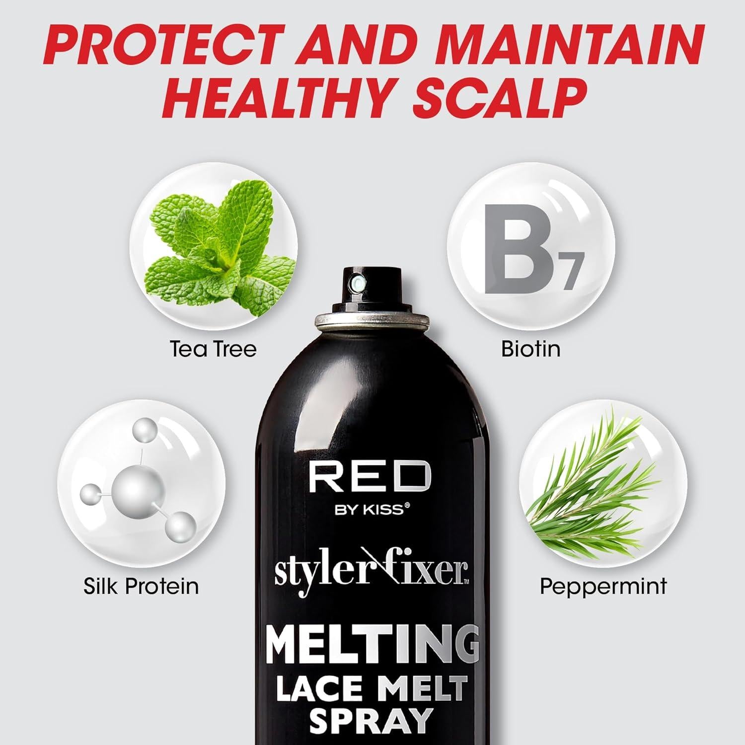 Red By Kiss Styler Fixer Melting Lace Melt Spray (Scalp Protect)