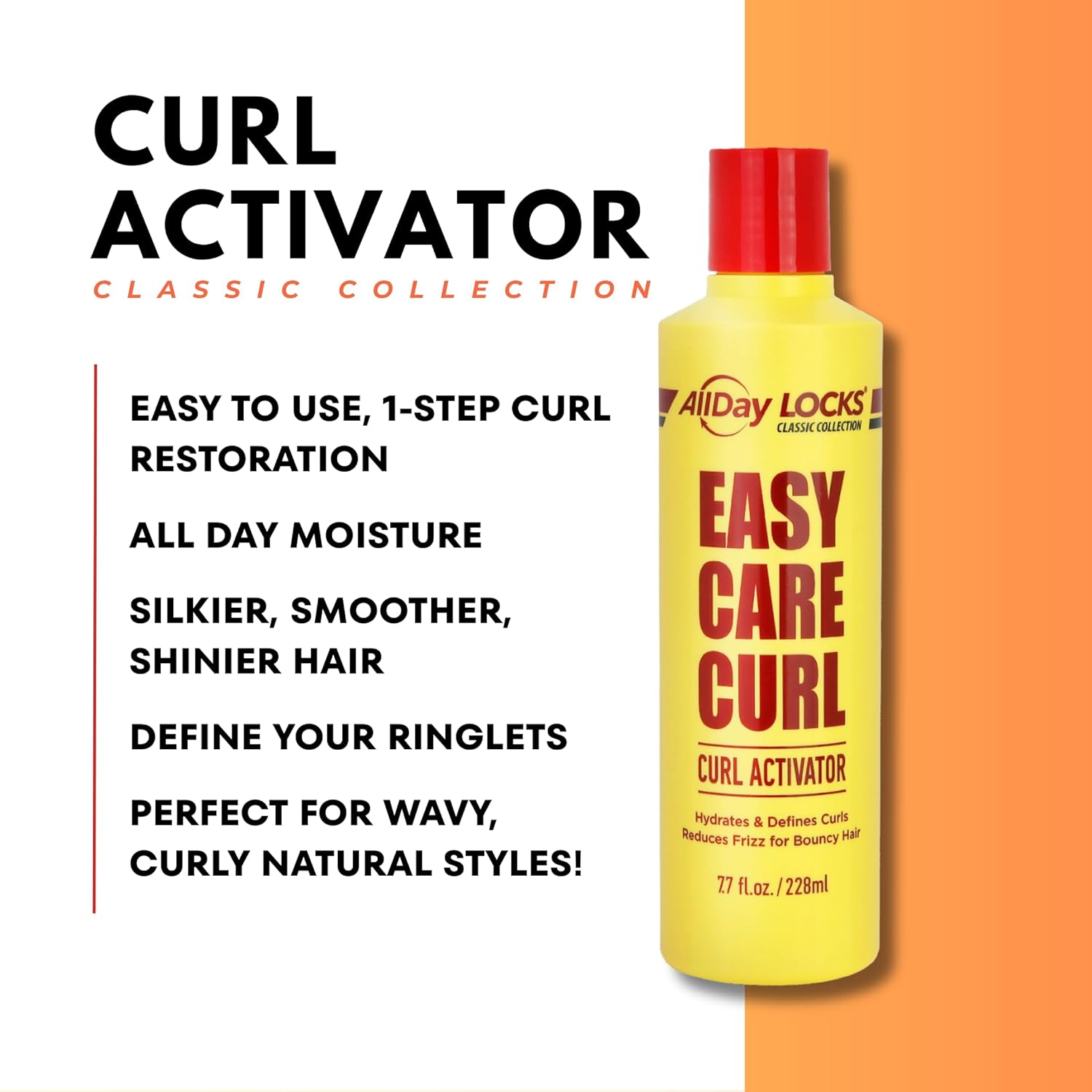 AllDay Locks Classic Collection Easy Care Curl Curl Activator 7.7oz