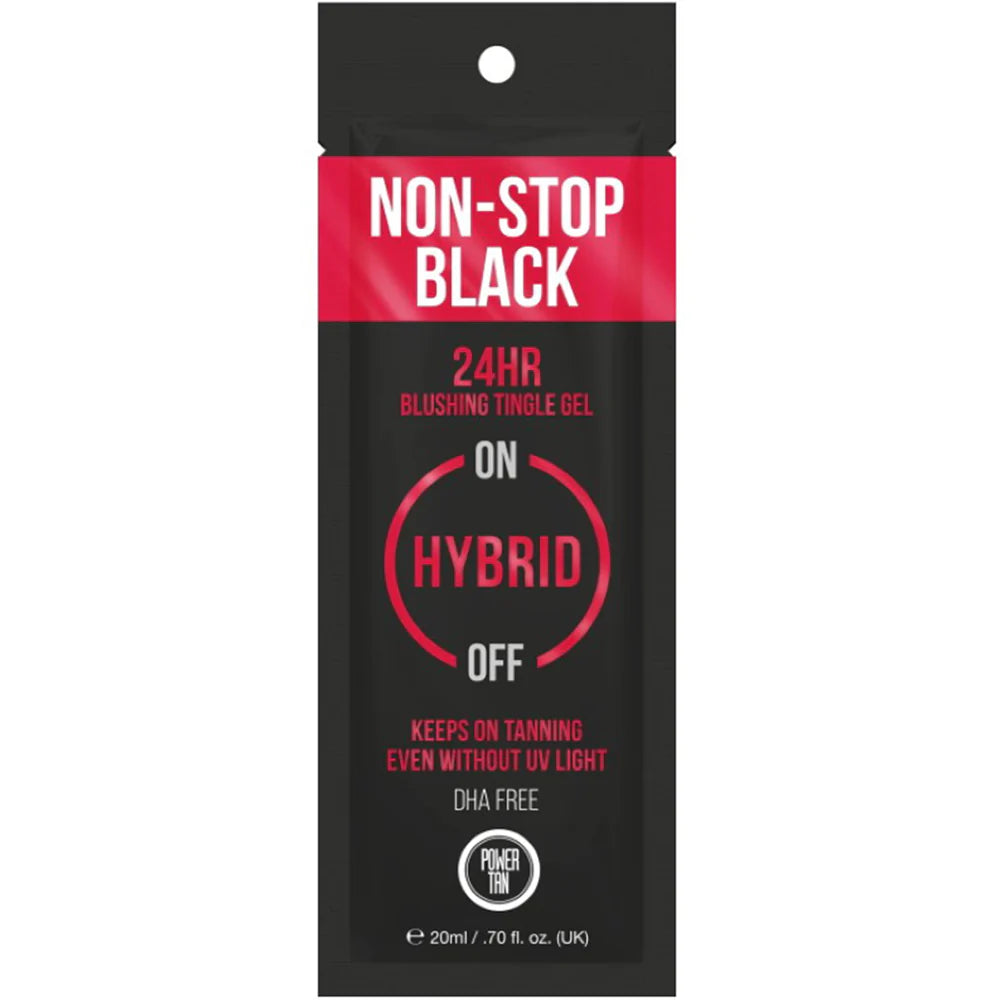 PowerTan Non-Stop-Black 24HR Blushing Tingle Gel