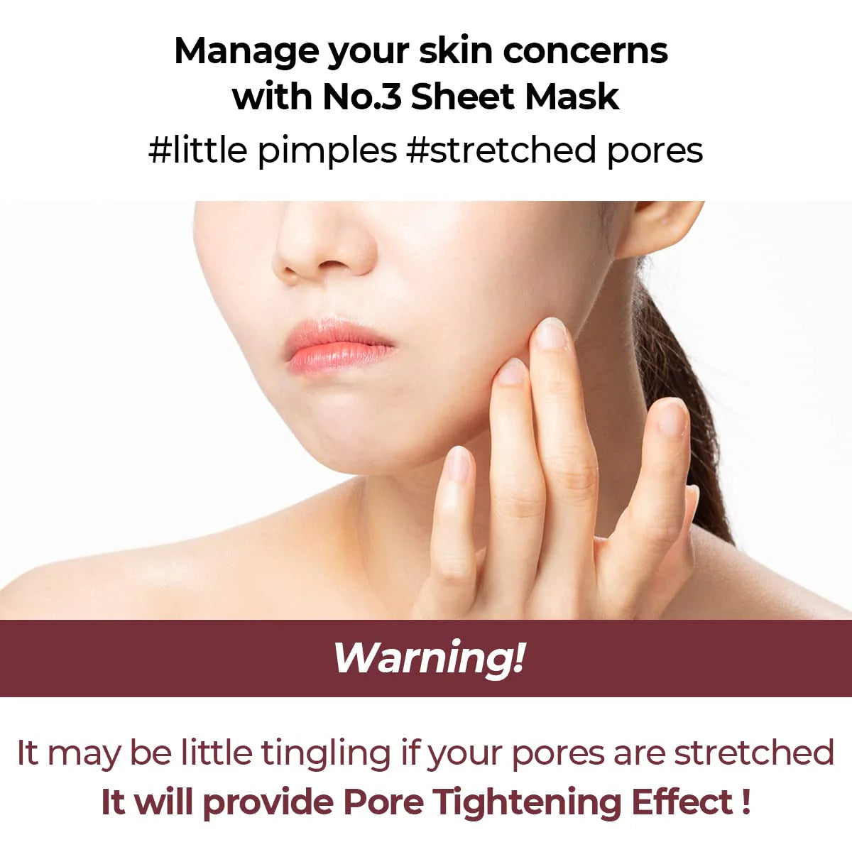 Numbuzin No.3 Tingle-Pore Softening Sheet Mask 1pc