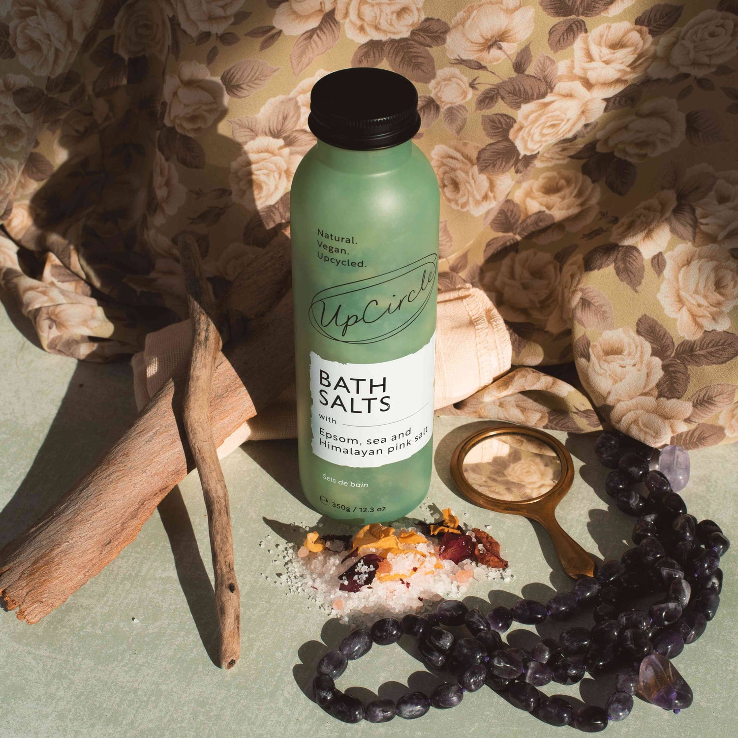 UpCircle Bath Salts with Epsom Sea & Himalayan Pink Salt 350g