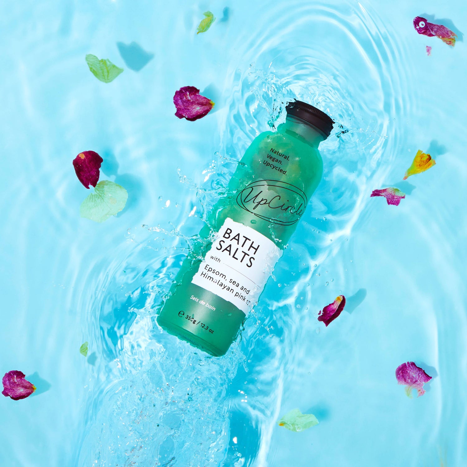 UpCircle Bath Salts with Epsom Sea & Himalayan Pink Salt 350g