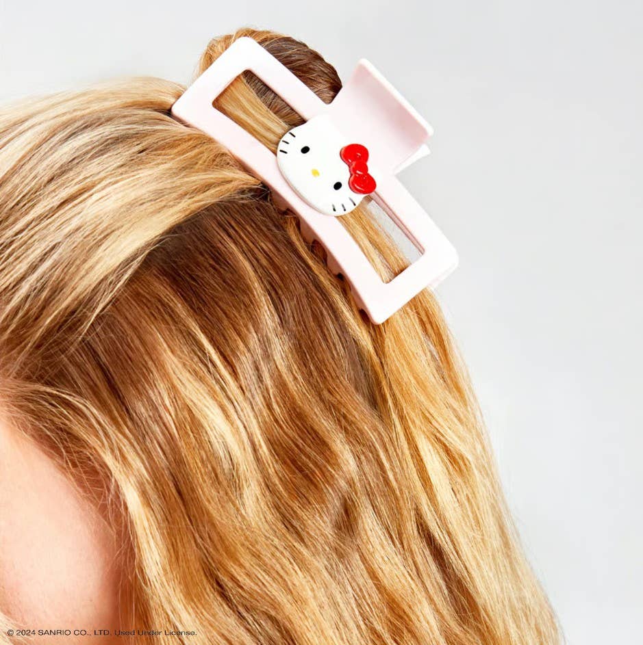 Kitsch x Hello Kitty Recycled Jumbo Open ClawClip-Kitty Face