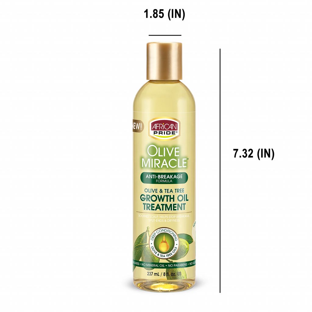 African Pride Olive Miracle Olive & Tea Tree Growth Oil Treatment 8oz