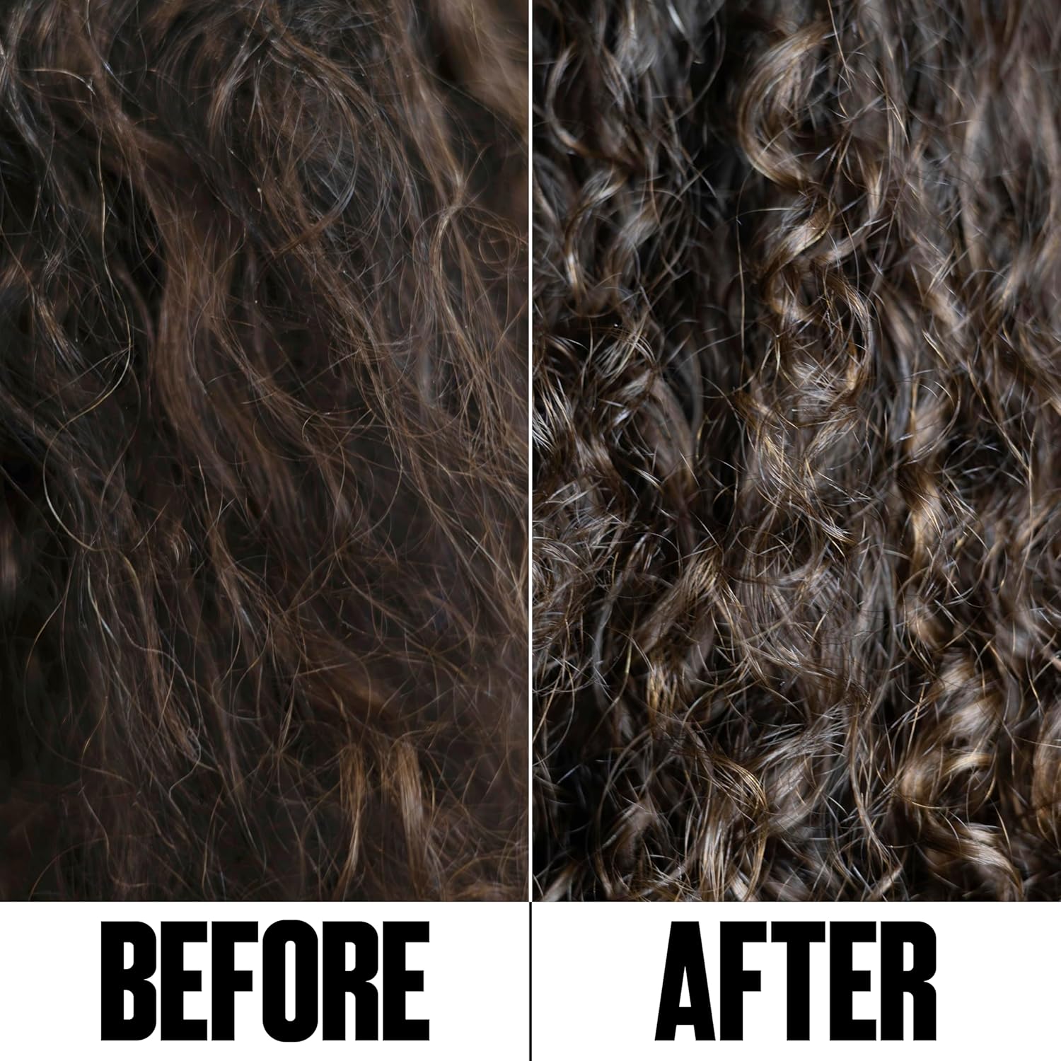 All Day Got Hold Define & Hold Curl Mousse before and after