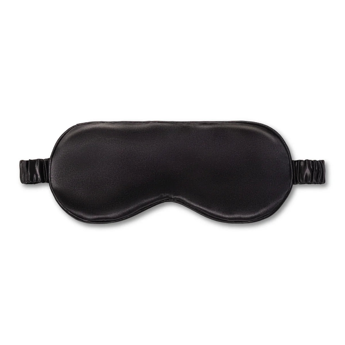 Silver Cloud Black Satin Sleep Mask