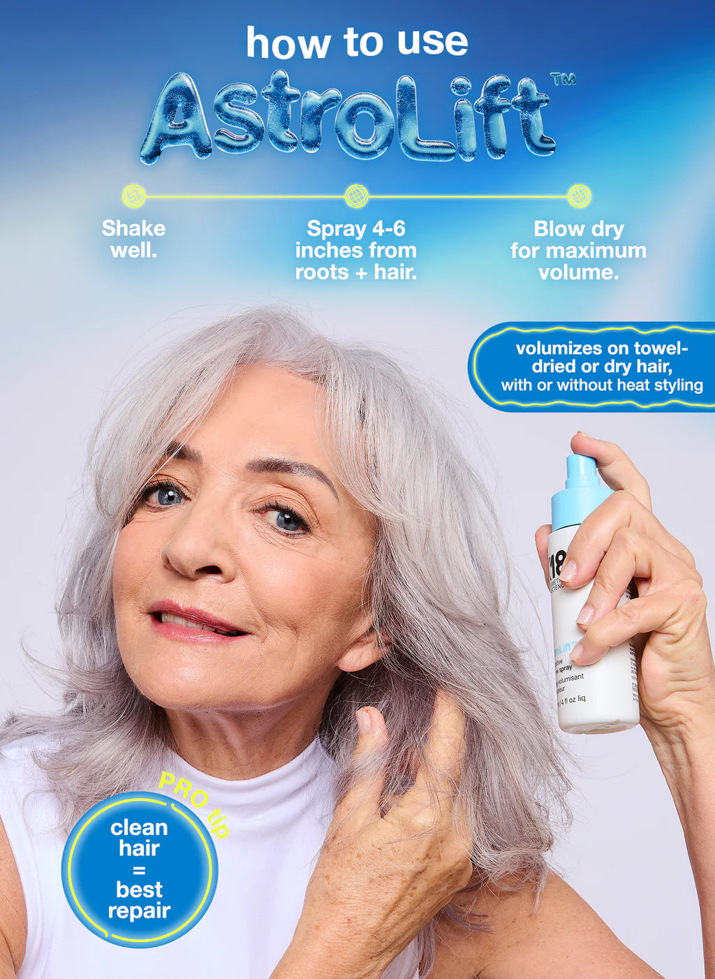 K18 AstroLift™ Reparative Volume Spray 4oz