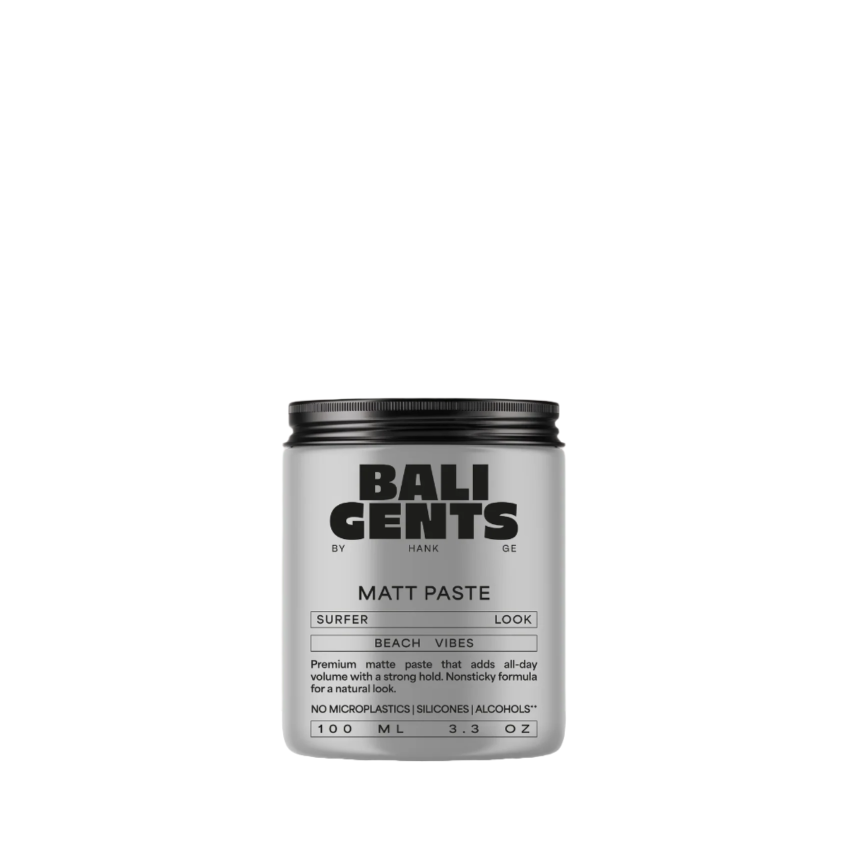 Jar of Bali Gents Matt Paste on a light pink background