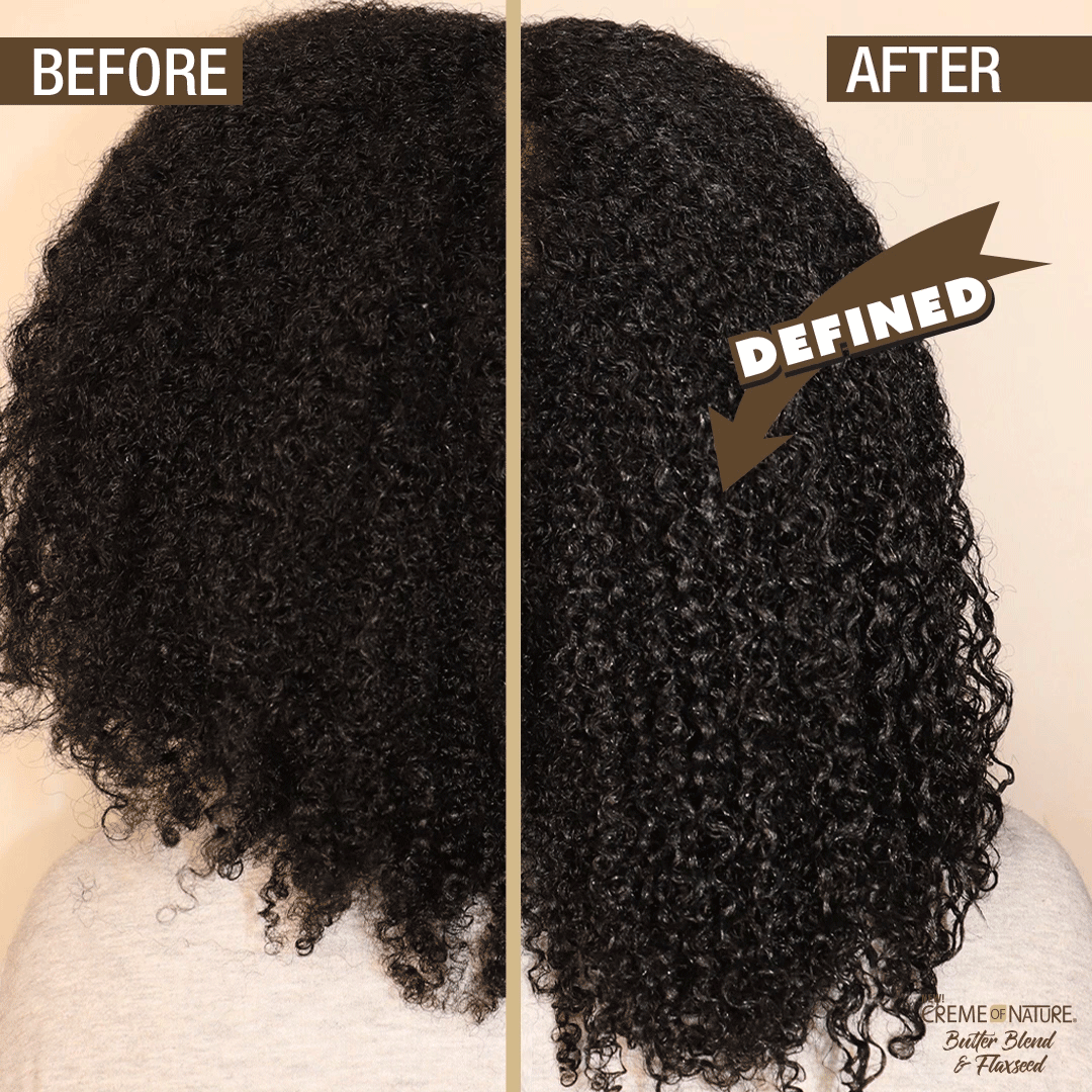 Creme of Nature Butter Blend & Flaxseed Double Duty Detangle & Slip Rinse-Out & Leave-In Conditioner 12oz