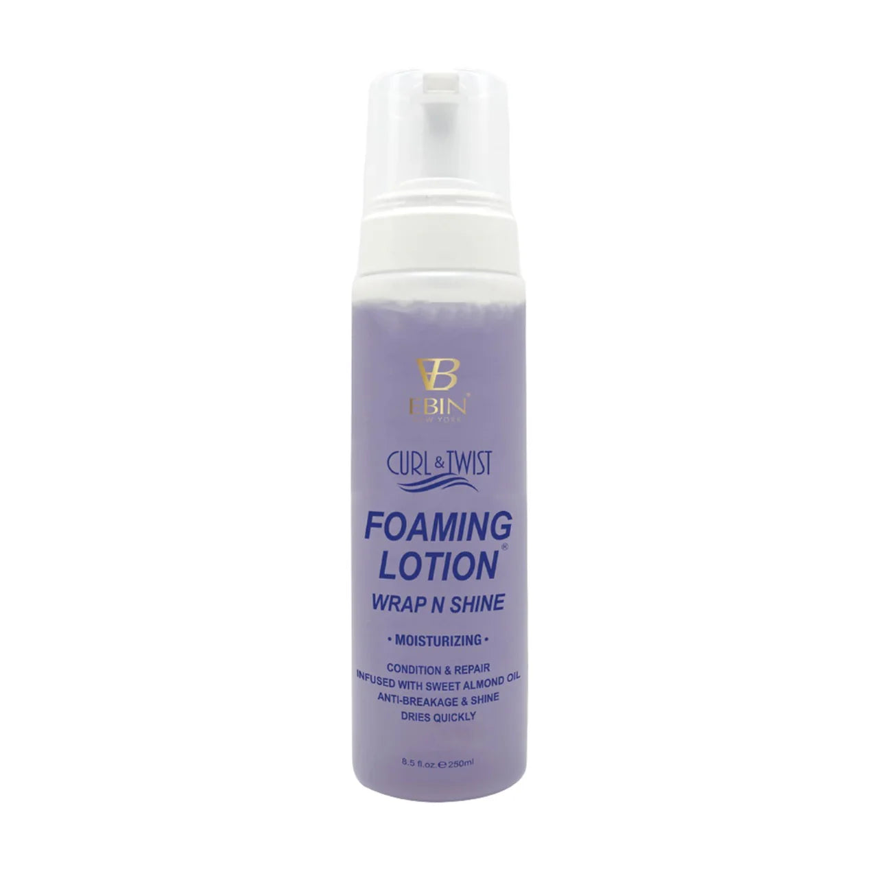 Ebin New York Curl & Twist Foaming Lotion Wrap N Shine Moisturizing 250ml