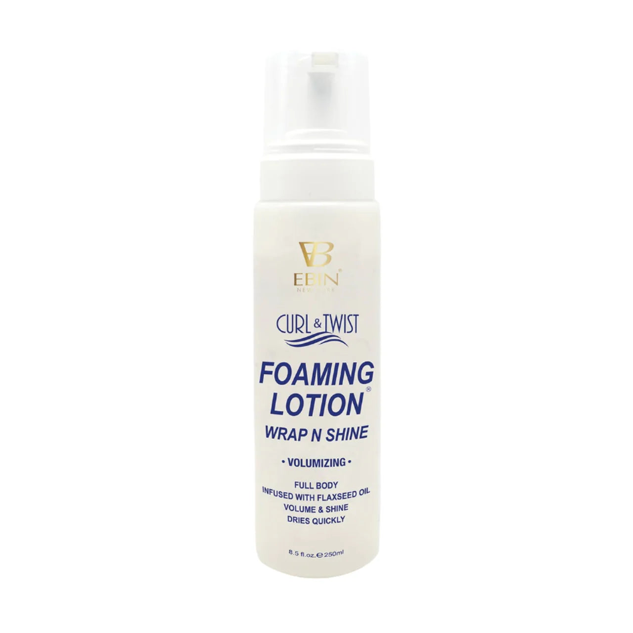Ebin New York Curl & Twist Foaming Lotion Wrap N Shine Volumizing 250ml