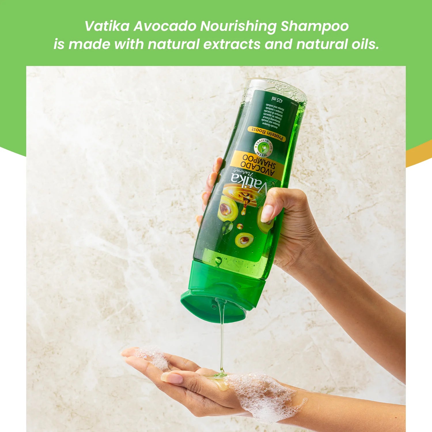 Dabur Vatika Naturals Avocado Shampoo 425ml