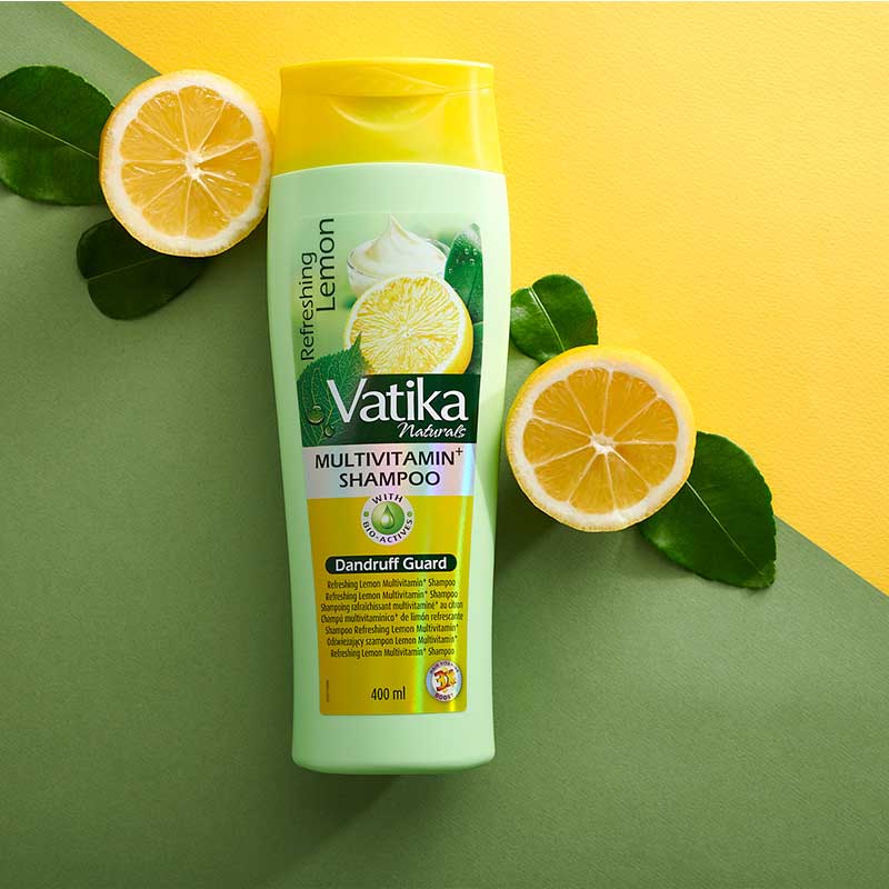 Dabur Vatika Naturals Lemon Multivitamin+ Shampoo 400ml