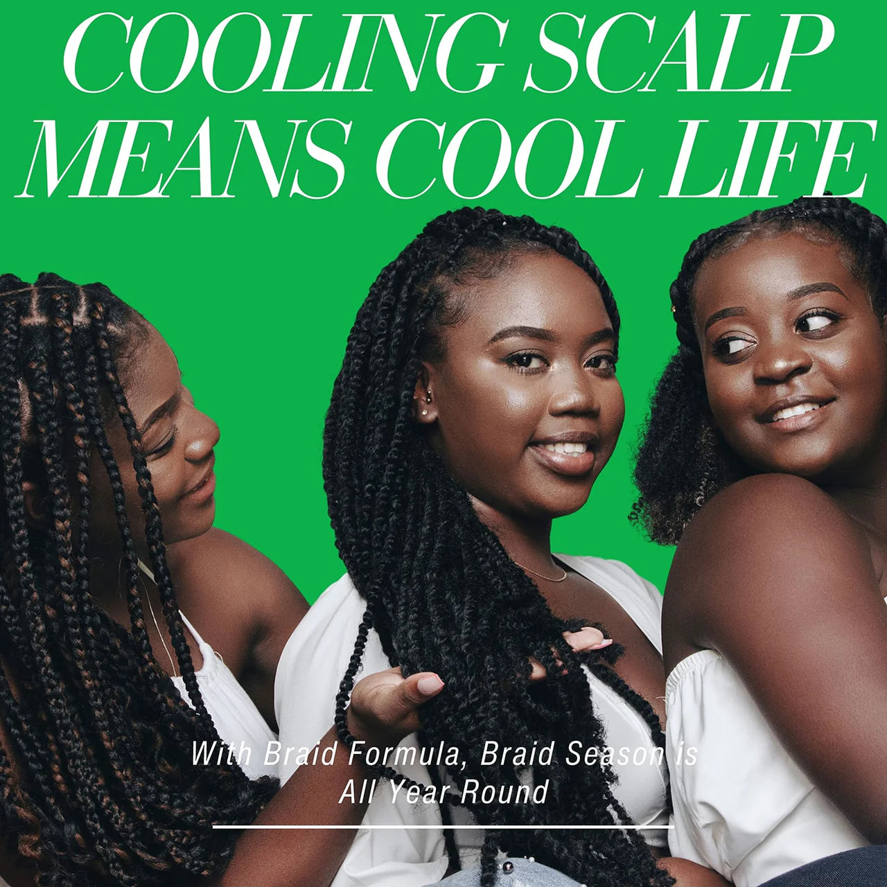 Ebin New York Braid Formula Tension Relief Foaming Mousse Peppermint 250ml