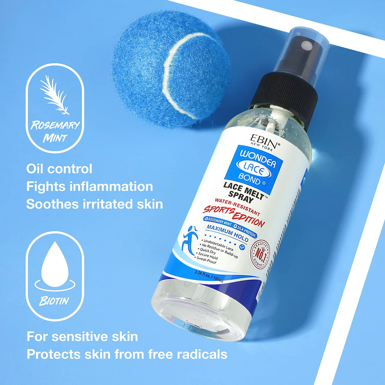 Ebin New York Wonder Lace Bond Lace Melt Spray Sports Edition