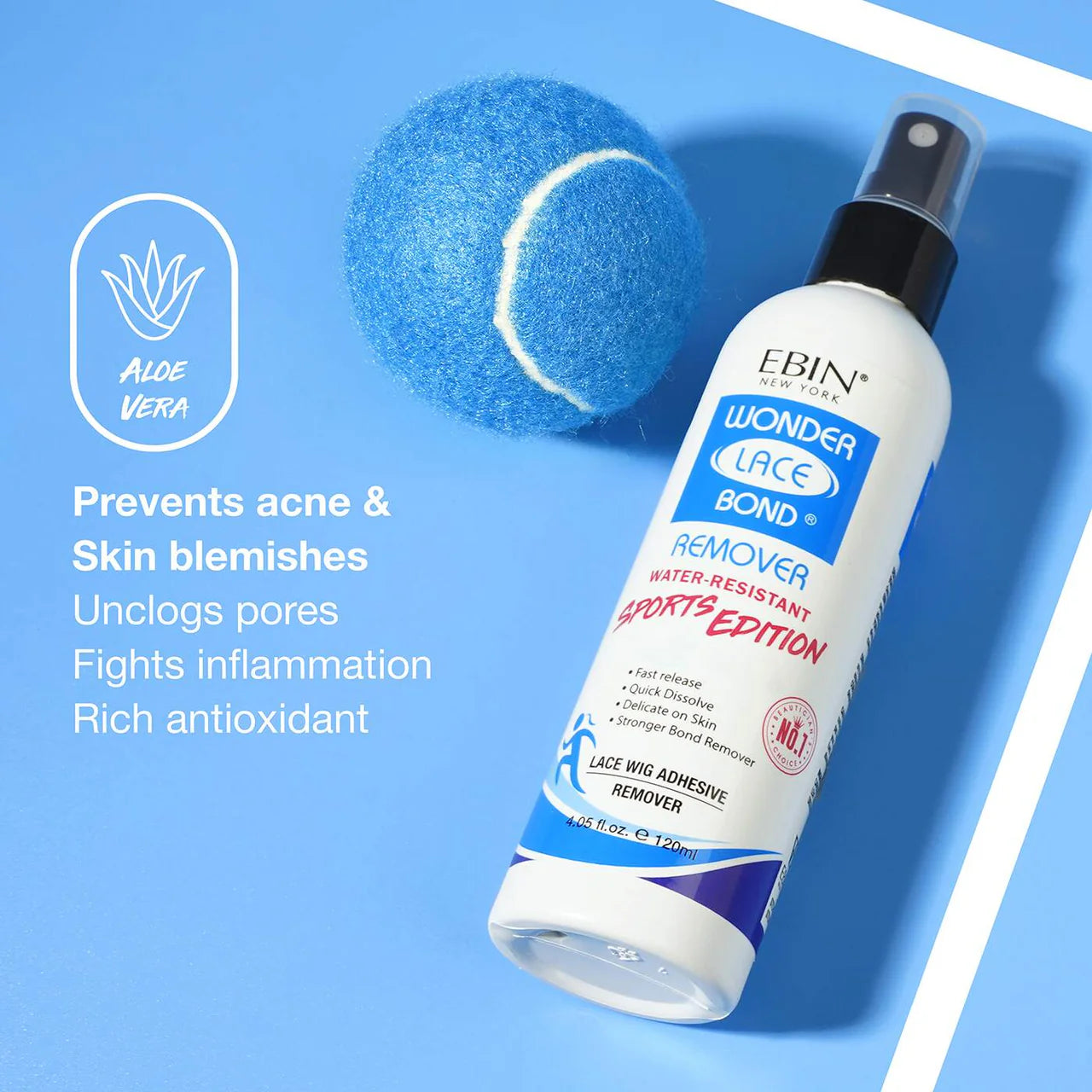 Ebin New York Wonder Lace Bond Remover Sports Edition 120ml