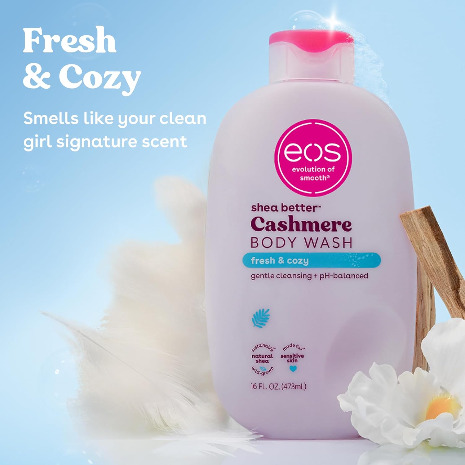EOS Shea Better Cashmere Body Wash Fresh & Cozy 473ml