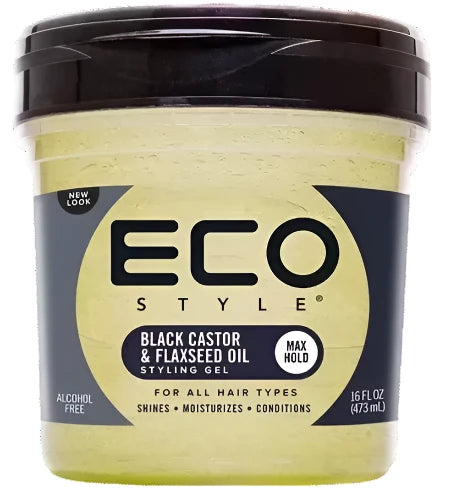 Eco Style Black Castor Oil & Flaxseed Oil Styling Gel Max Hold