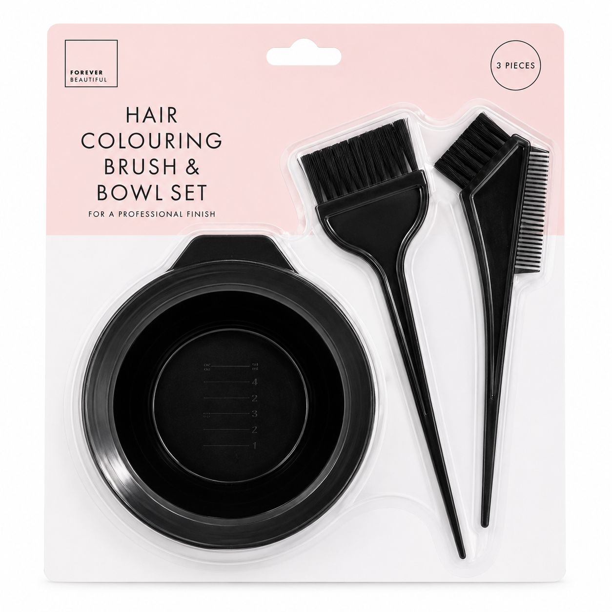 Forever Beautiful Hair Colouring brush & Bowl 3pc Set