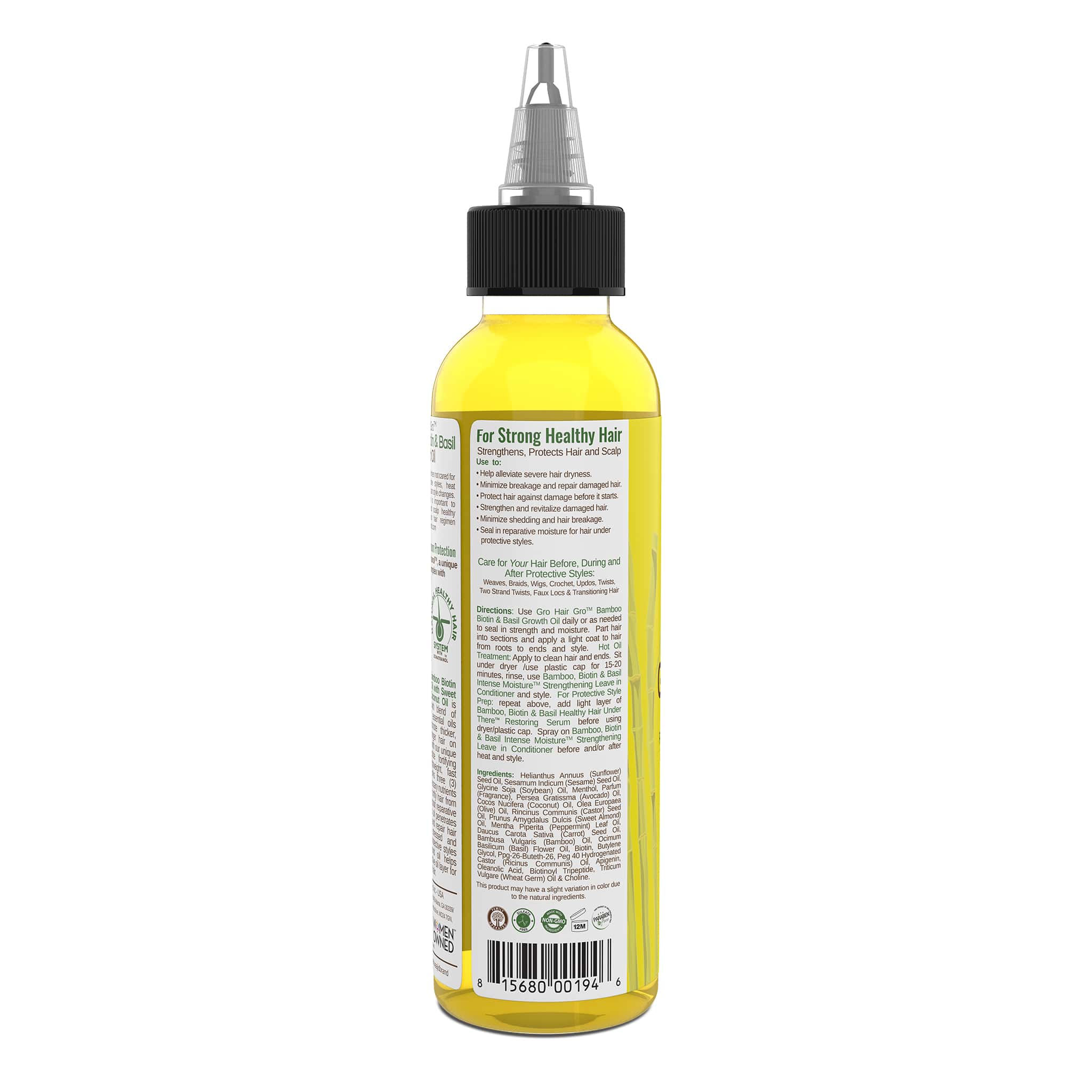 Taliah Waajid Protective Styles Gro Hair Gro™ Bamboo And Coconut Milk Growth Oil 4oz