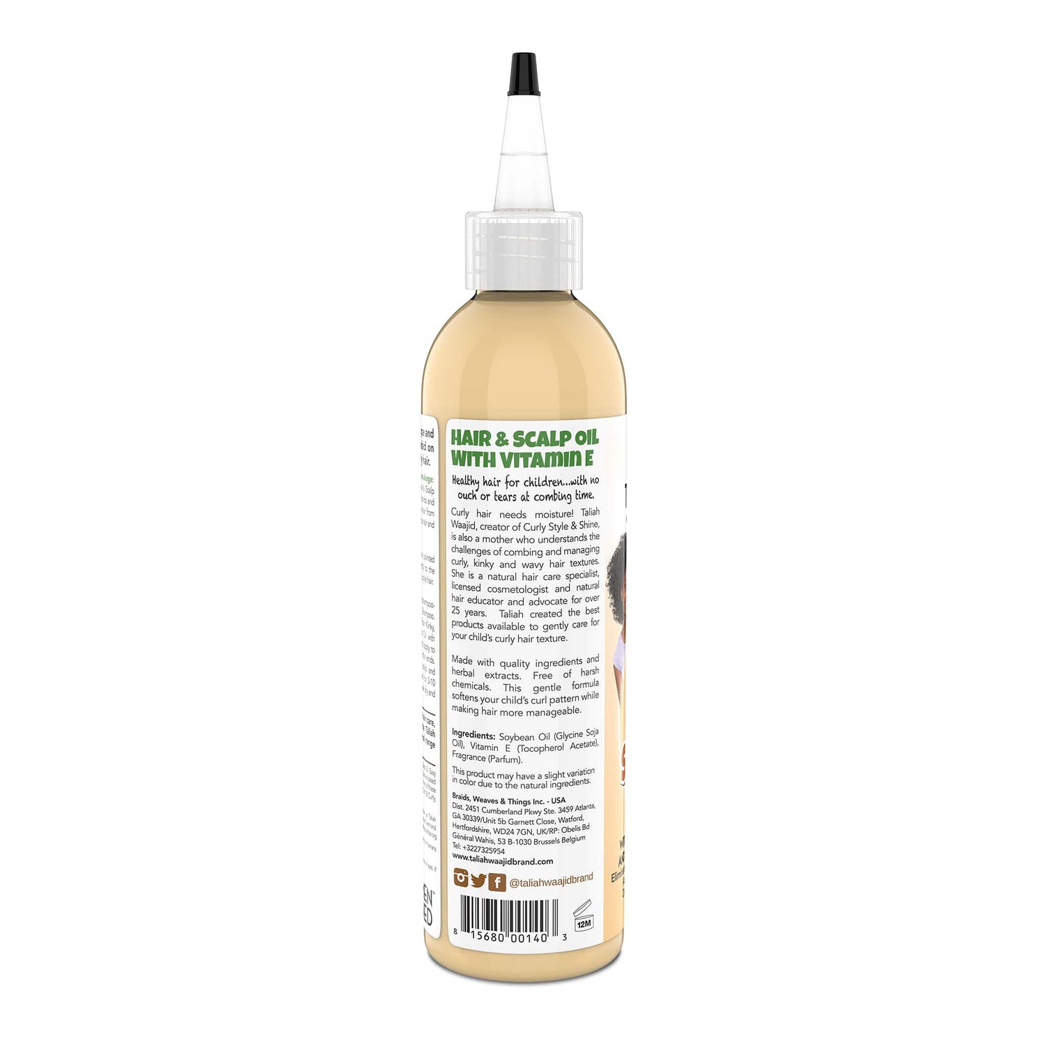 Taliah Waajid Kinky, Wavy, Natural Hair & Scalp Oil With Vitamin-E 8oz