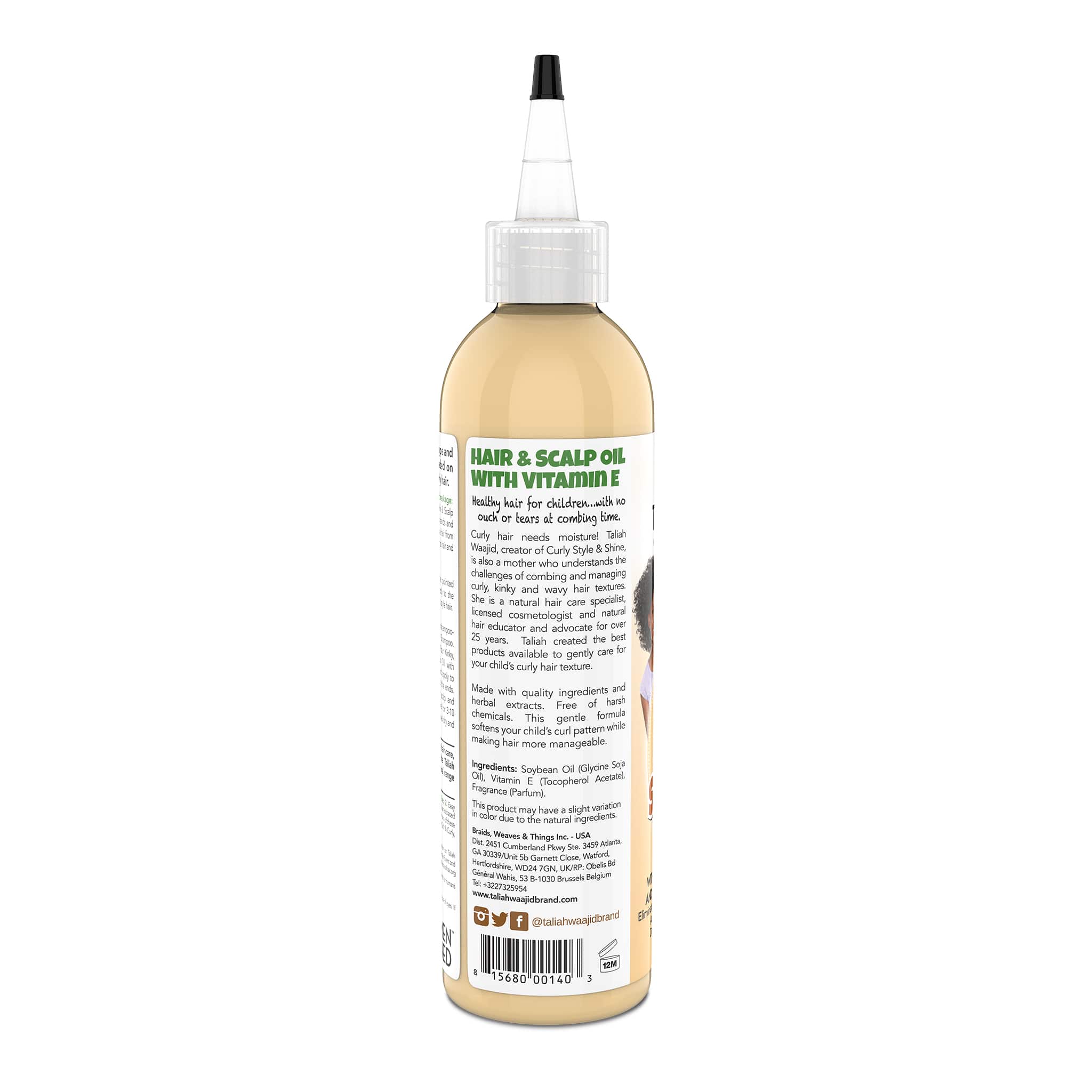 Taliah Waajid Kinky, Wavy, Natural Hair & Scalp Oil With Vitamin-E 8oz