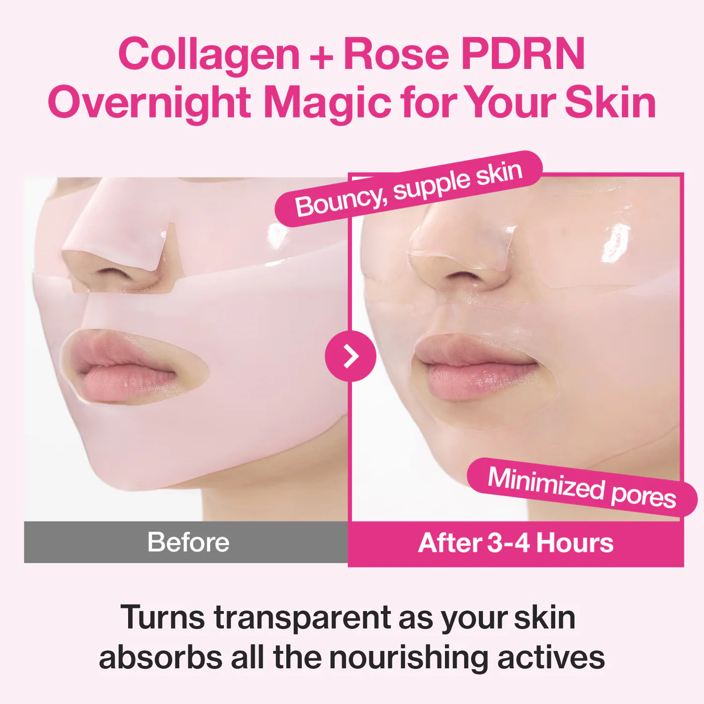 Numbuzin No.2 Rose PDRN Overnight Collagen Mask 1pc