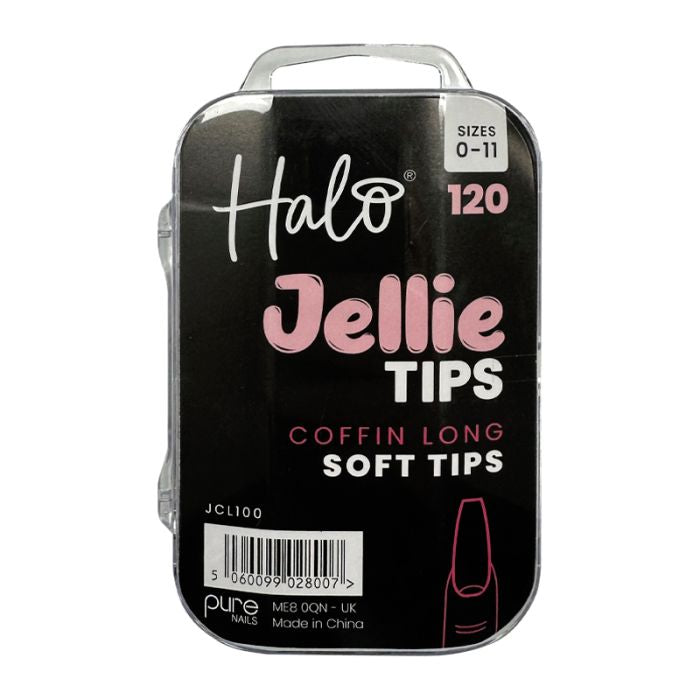 Halo Jellie Nail Tips - Coffin (Long)